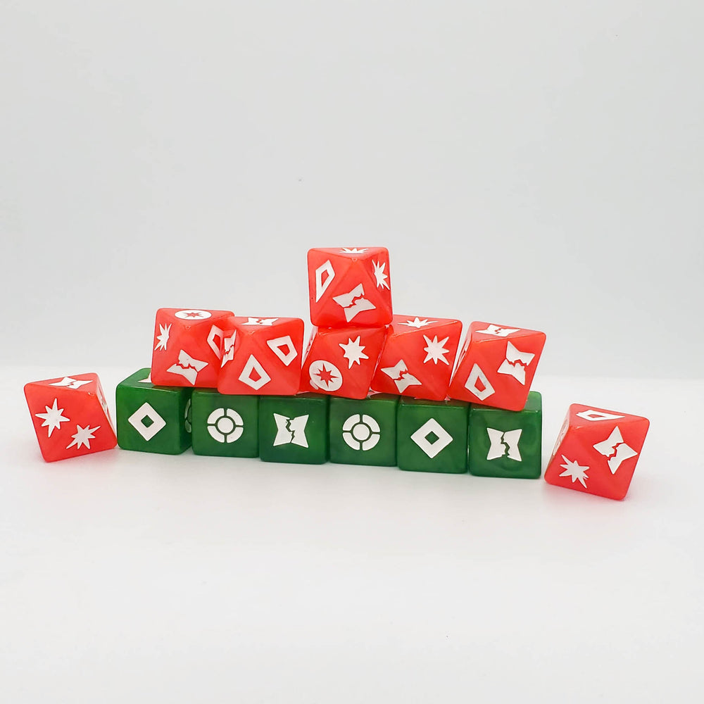 SW Shatterpoint Compatible Dice (Red / Green)