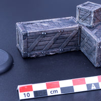 Cargo Stack (L Shape) for 28-32mm Tabletop Terrain