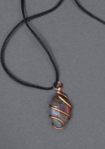 Jasper Wire-Wrapped Necklace