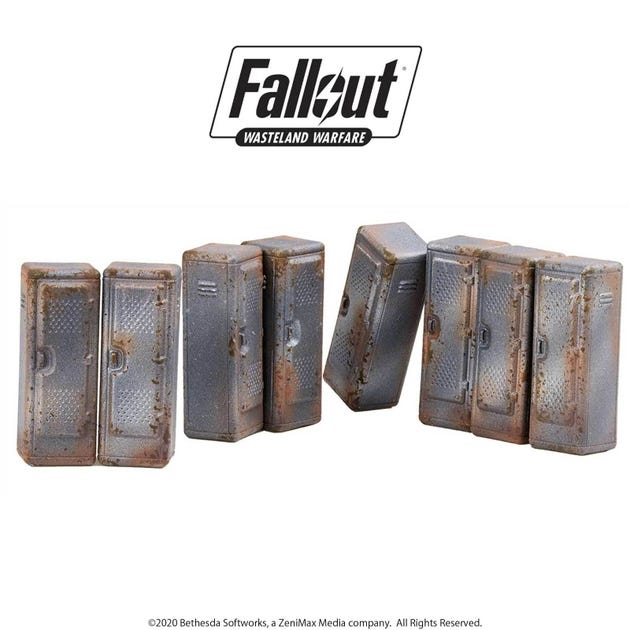 Fallout RPG: Wasteland Warfare - Vault Tec Lockers (8 Miniatures)
