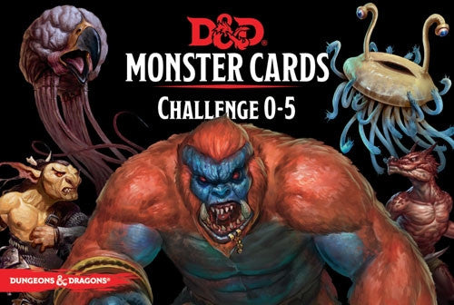 D&D 5E RPG: Monster Cards - Challenge 0-5