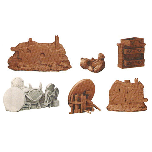Set Terreni Da Gioco "Battlefield Ruins" Per Wargame O Miniature, Marca Twilight Kin - Nuovo, Per Scenari Di Battaglia