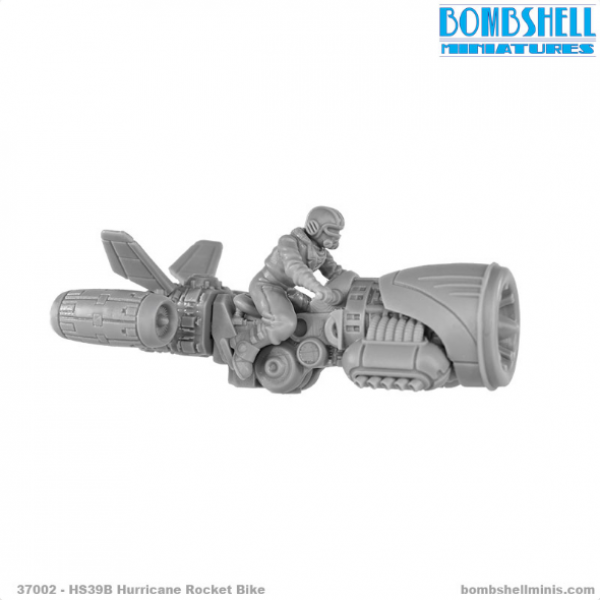 Bombshell Miniatures: HS39B Hurricane Rocket Bike - Perfect for Star Wars: Legion (Casual Play Only) - Hover Bikes