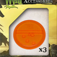 50mm Translucent Orange Bases - Wyrd