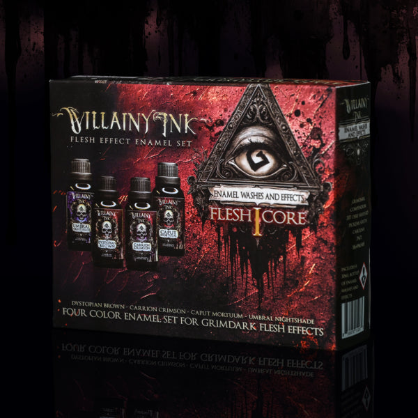 VILLAINY INK FLESH CORE SET I - 4 - 30ml bottles