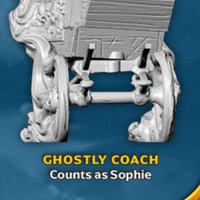 Ghostly Coach Single Model from the Reap & Sow M3E Nightmare Edition GenCon 2023