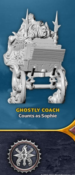 Ghostly Coach Single Model from the Reap & Sow M3E Nightmare Edition GenCon 2023