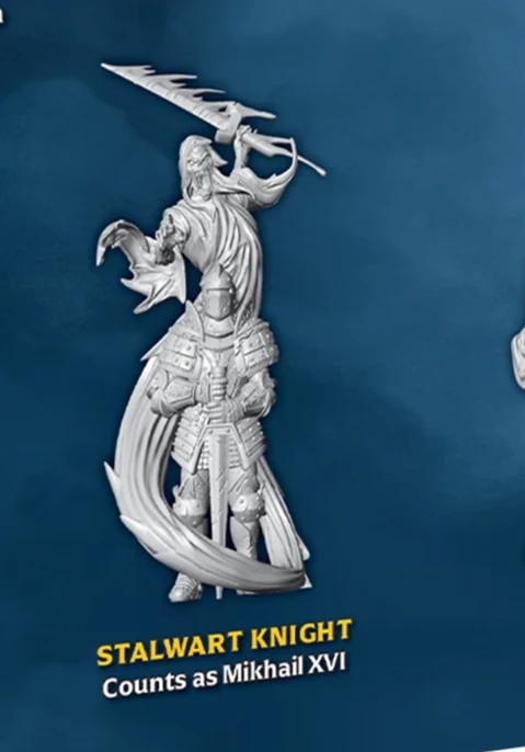 Stalwart Knight Single M3E Miniature from the Reap & Sow M3E Nightmare Edition GenCon 2023