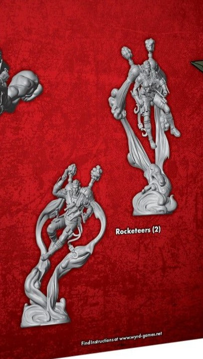 Rocketeers (2 Miniatures) M3E From The Box Into The Fray
