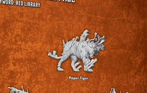 Paper Tiger Single M3E Miniature from the Lifted From The Page Box