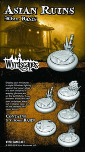 Asian Ruins 30mm- 5 Bases - WYRWS010