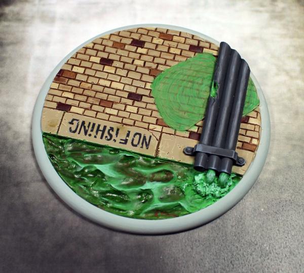 Scenic Bases: 100mm Sewer Works, Round Lip (1)