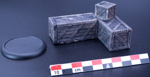 Cargo Stack (L Shape) for 28-32mm Tabletop Terrain