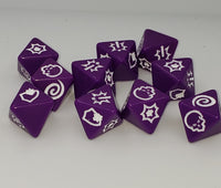 Marvel: Crisis Protocol Compatible - Purple Dice (10) for casual play only

