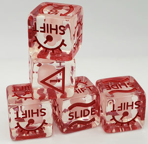 Gaslands Skid Dice Skulls : Face of Mars (5 dice) - Limited Edition