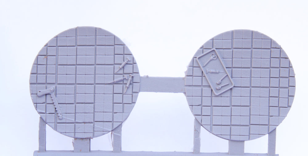 50mm Mad Scientist Lab Base Inserts/Toppers Mark II