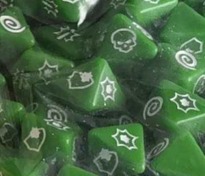 Marvel: Crisis Protocol Compatabile  - Green Dice (10) for casual play only