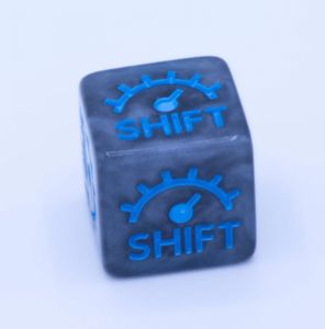 Gaslands: Skid Dice (5) (Blue)