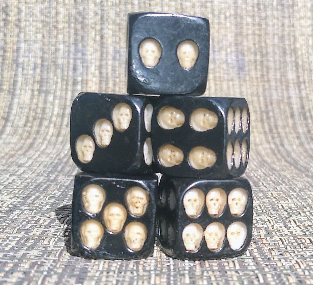 D6 Skull Dice (5)