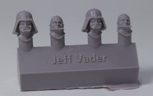 Jeff Vader (4 Heads) - Custom Alien Heads for SW: Legion