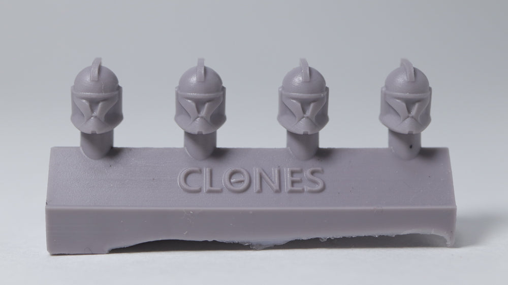 Clone Troopers (4 Heads) - Custom Alien Heads for SW: Legion