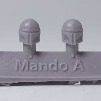 Mando A (4 Heads) - Custom Alien Heads for SW: Legion