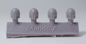 Mando A (4 Heads) - Custom Alien Heads for SW: Legion