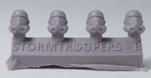 Stormtroopers B (4 Heads) - Custom Alien Heads for SW: Legion