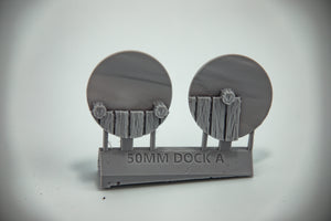 50mm Docks Base Inserts / Toppers. Bases sold separately.