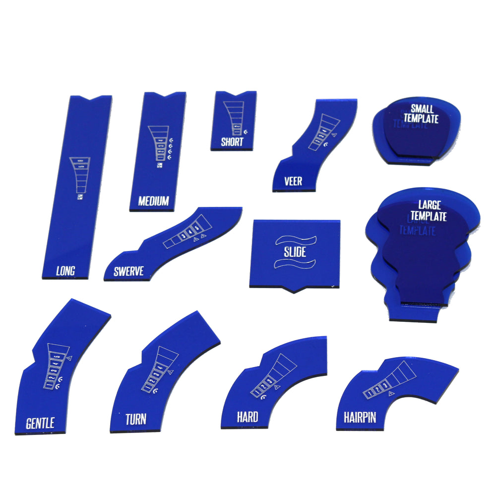 Gaslands Templates (Blue)