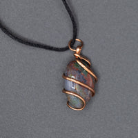 Jasper Wire-Wrapped Necklace
