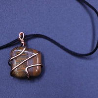 Wire-Wrapped Gemstone Necklace