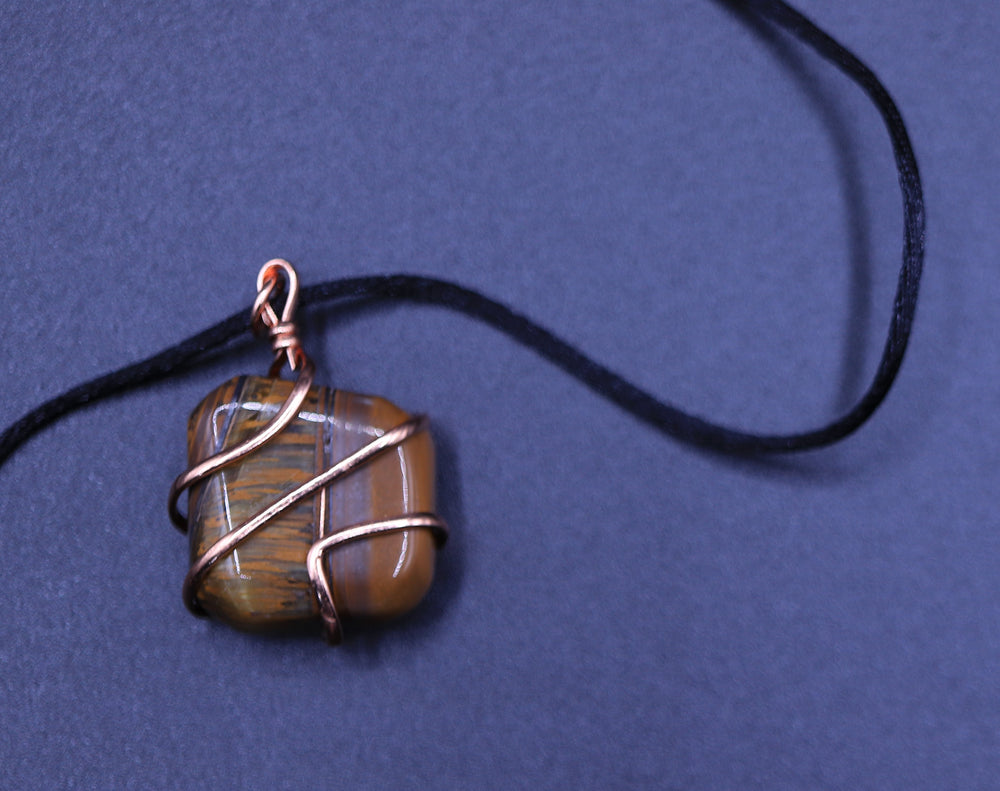 Wire-Wrapped Gemstone Necklace