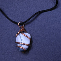 Wire-Wrapped Gemstone Necklace