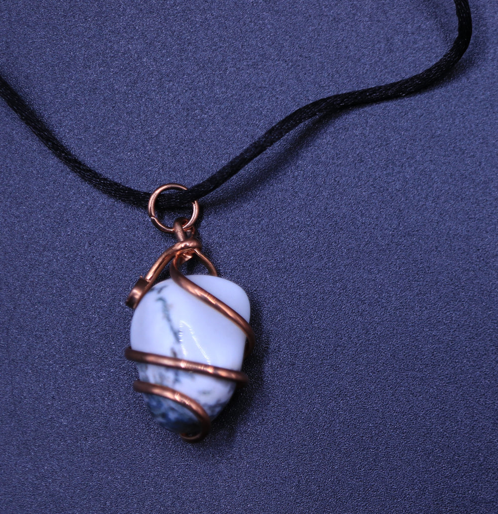 Wire-Wrapped Gemstone Necklace