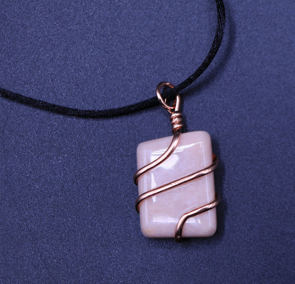 Wire-Wrapped Gemstone Necklace