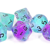 RPG Dice Set (7): Peacock Glowworm