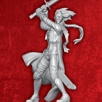 Lady Justice - Single M3E Model from the Lady Justice Core Box