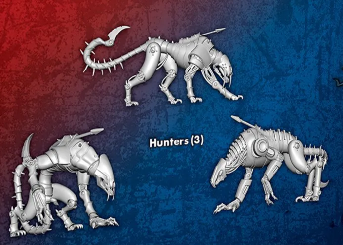 Hunters (3  Single M3E Models from the Hoffman Core box)