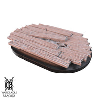 Red Oak Medium Oval Base Topper Set (3 Base Toppers)
