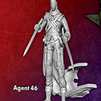 Agent 46 - Single Model from the Lucius Core Box (M3E Version)