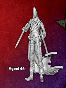 Agent 46 - Single Model from the Lucius Core Box (M3E Version)