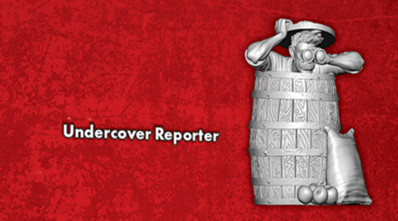 Undercover Reporter  - Single Miniature from Scooped Box - M3E