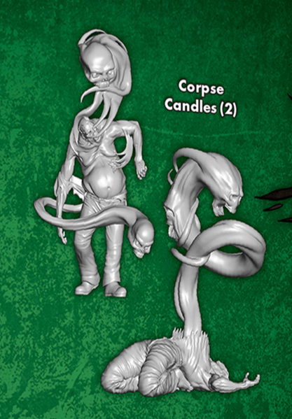 Corpse Candles - 2 Single Models from the Reva Core Box M3E