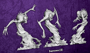 Sorrow - 3 M3E miniatures from the Pandora Core Box