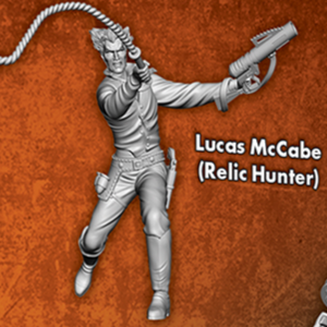 Lucas McCabe Single Model M3E Standing  (Relic Hunter)- from the Lucas Core Box