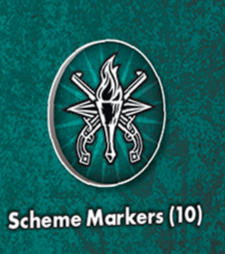 Scheme Markers - Loose Product from the Explorer's Society Starter Box - Malifaux M3E