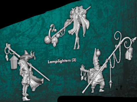 Lamplighters - 3 M3E Models from the Jedza Core Box