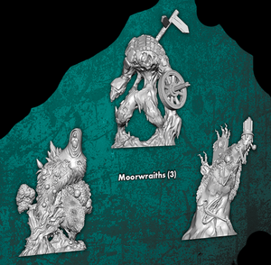 Moorwraiths - 3 Single Models from Here Lies - Malifaux M3E