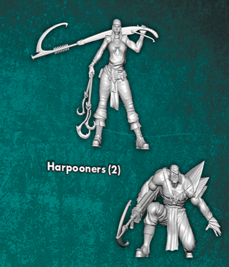 Harpooners x2 - Single Models from Turning Tides - Malifaux M3E